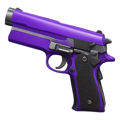 purple and black gun sticker