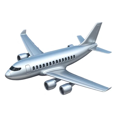quiero un emoji de avion que sea lo mas real posible sticker