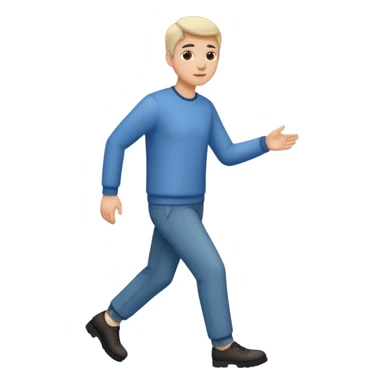 Person stepping aside  sticker