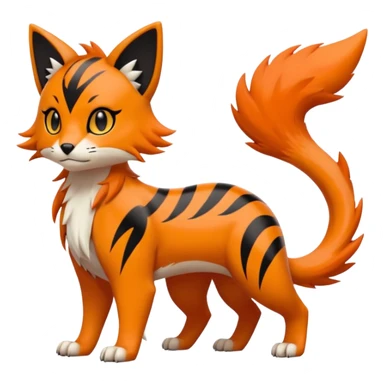 Liepard-Linoone-Litten-Pokémon-fusion-creature (full body) sticker