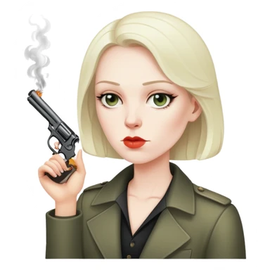 Me, smoking over a gun sticker