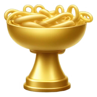 Golden Macaroni Noodle Tropy sticker