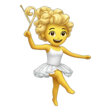 bâton de twirling sticker