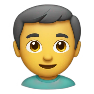 chico usando computadora sticker