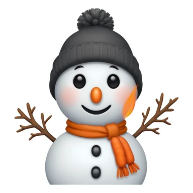 Winter snowman  sticker
