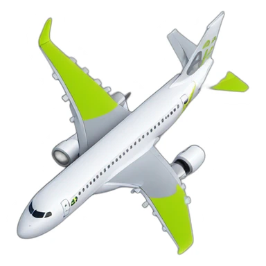 Airbaltic Airbus A220 on ground sticker
