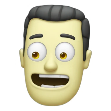 Mr. Poopybutthole happy sticker