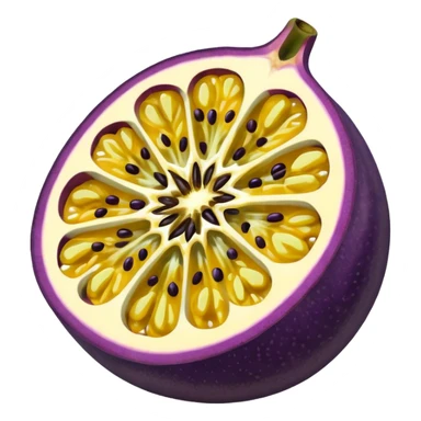 passion fruit sliced juicy sticker