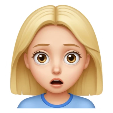 shocked clean girl sticker