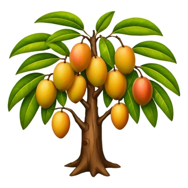 Mango tree, very minimal mangos sticker