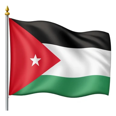 Jordanian flag with the number 79 sticker