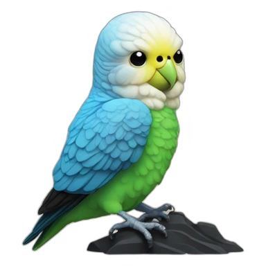 budgerigar - Darth Vader sticker