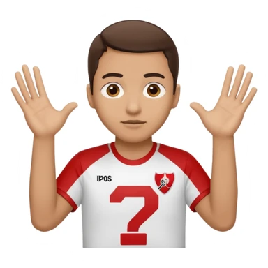 Hace a una persona con la remera de river plate haciendo esto🤷‍♂️ sticker