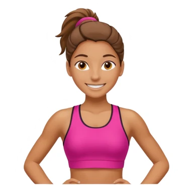 girl walks in a sport clothes sticker