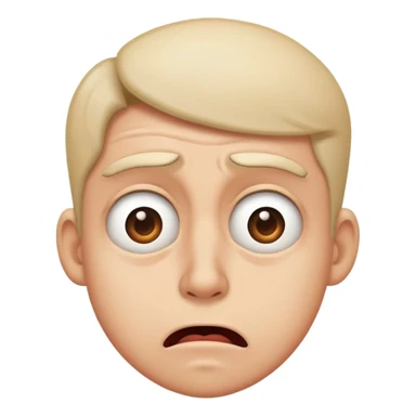 Disgusted face you would do to something new and strange  , kr odd behavior in something ! sticker