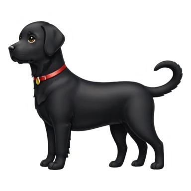 Black Labrador sticker