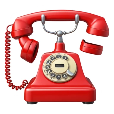 red telephone sticker