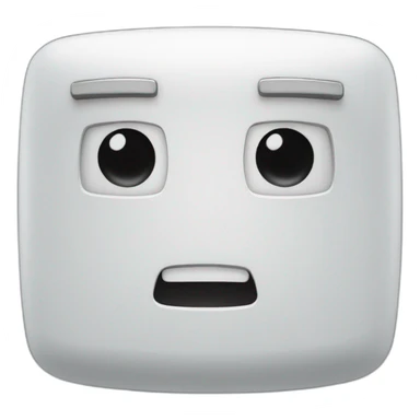 japan robot face 3d glow square eyes sticker