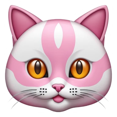 Pembe bir kedi kuyruğu İnce sticker