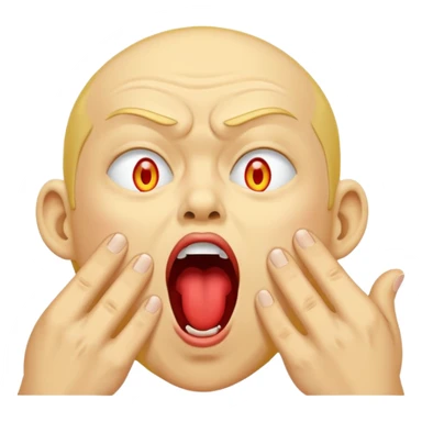 mad and yawning make it yellow tho  sticker