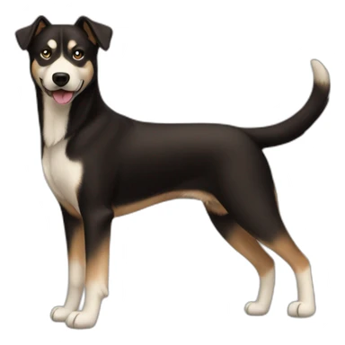 brown-husky-black-lab-mix-dog sticker