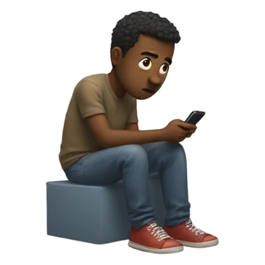 Me waiting for my friend to pick up the phone  sticker