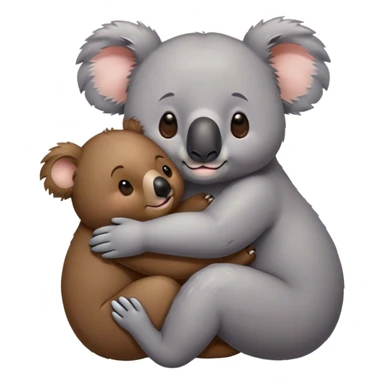 Koala gives bear a massage sticker