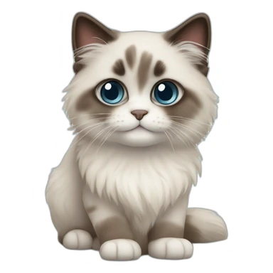 cute Ragdoll Cat sticker