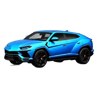 Blue Lamborghini urus sticker