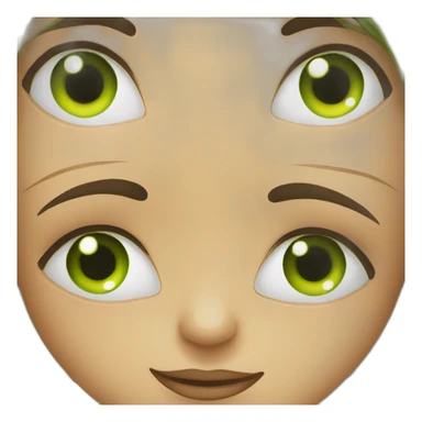 Girl with cucumber on her eyes sticker