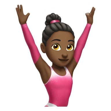 Gymnast girl sticker