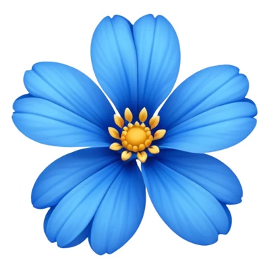 Flor azul sticker