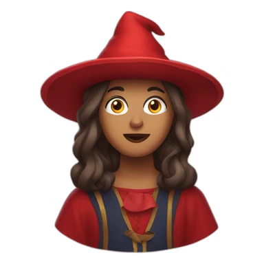 La sorcière rouge sticker