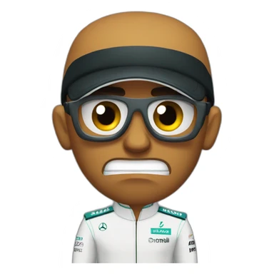 angry Lewis Hamilton sticker