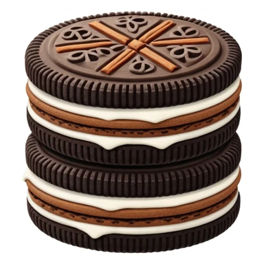 Chocolate cinnamon cream Oreos sticker