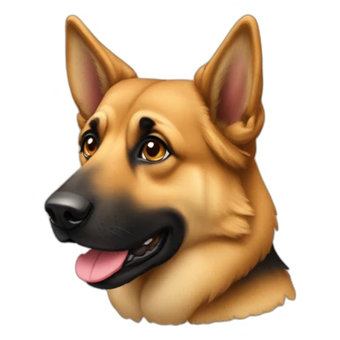 Un berger allemand sticker