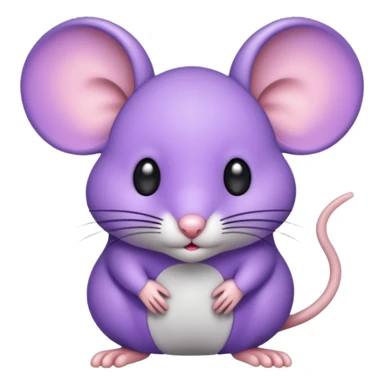 Ratón morado sticker