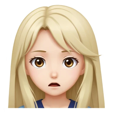 Gái anime chấm hỏi sticker