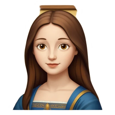 Renaissnace Mona Lisa painting sticker