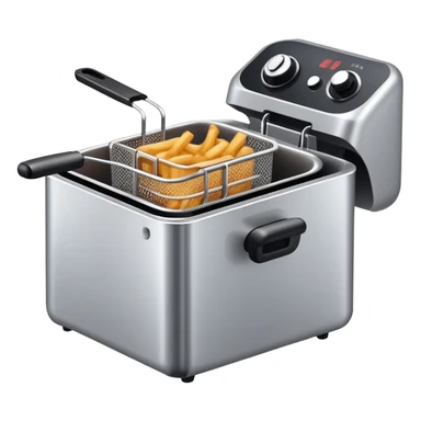 deep fryer without French fries sticker