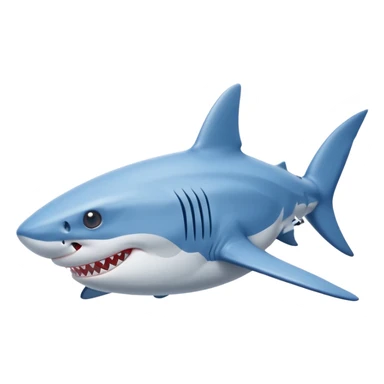 Shark with blue Nike sneakers sticker