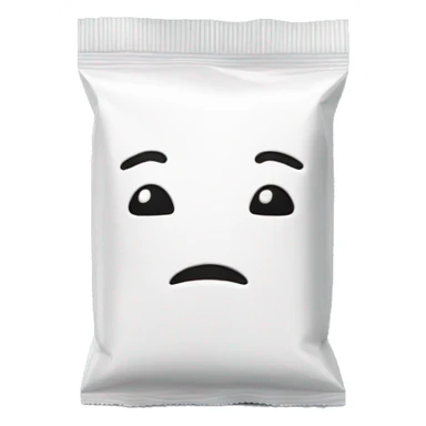 white sad sugar packaging sticker