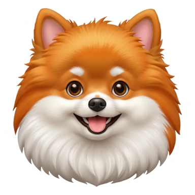 excited AI pomeranian sticker