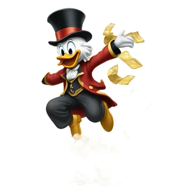 Scrooge McDuck money sticker