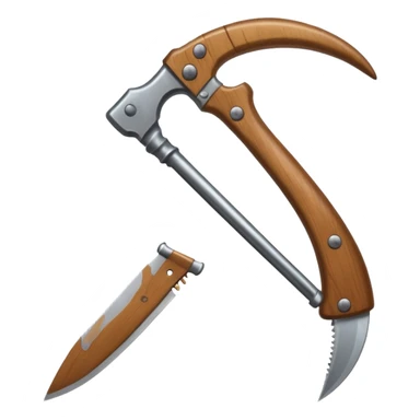 The sickle used by farmers sticker