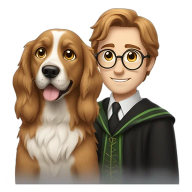 Dog ans  harry poter sticker