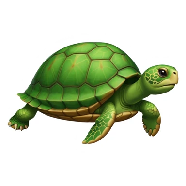 Une tortue avec un très très long cou sticker
