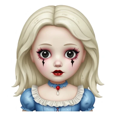 Glitter sweet horror doll sticker