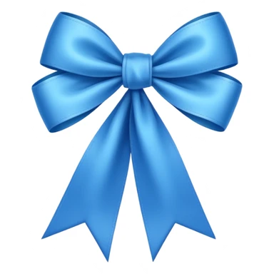 A blue ribbon sticker