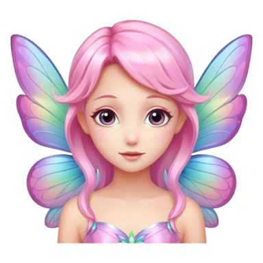 Pink fairy sticker